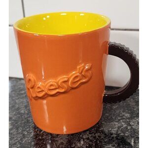 REESE PEANUT BUTTER CUP CERAMIC COFFEE MUG HIDDEN REESES COLLECTION FITZ FLOYD